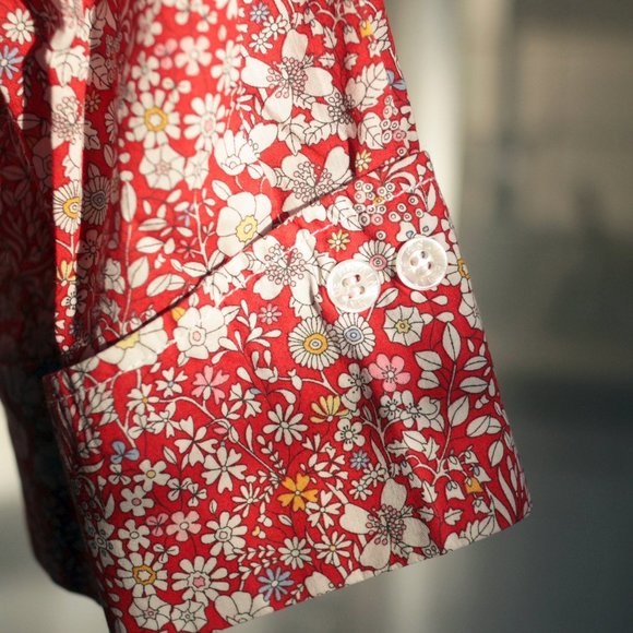 Liberty-print 100% cotton french button down shirt - Picture 5 of 8